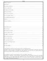 Preview for 2 page of Airfree Babyair E125 Instruction Manual