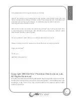 Preview for 5 page of Airfree Onix 3000 Instruction Manual