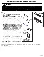 Предварительный просмотр 1 страницы Airia RX02 Installation And Operation Instructions