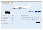 Airigami AIRBUS A320-200 Quick Start Manual preview