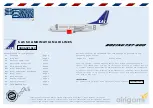 Airigami PAPER AVION SAS SCANDINAVIAN AIRLINES BOEING 737-600 Manual preview