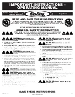 AirKing VAL30 Important Instructions & Operating Manual предпросмотр