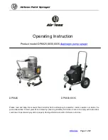 Airless DP6825 Operating Instructions Manual preview