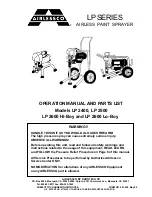 Preview for 1 page of AIRLESSCO LP 2400 Operation Manual And Parts List