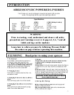 Preview for 3 page of AIRLESSCO LP 2400 Operation Manual And Parts List