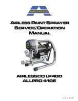 Preview for 1 page of AIRLESSCO LP 400 Service & Operation Manual