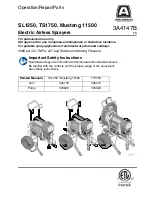 Предварительный просмотр 1 страницы AIRLESSCO Mustang 11500 Operation - Repair - Parts