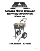 AIRLESSCO SL1500 Service & Operation Manual предпросмотр