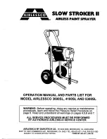 Preview for 1 page of AIRLESSCO slow stroker II 3600SL Operation Manual