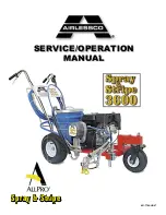 Preview for 1 page of AIRLESSCO Spray & Stripe 3600 Service And Operation Manual