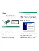 Preview for 1 page of Airlink101 10/100/1000Mbps PCI Adapter AGIGA32PCI Quick Installation Manual