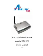 Airlink101 802.11g AR315W User Manual предпросмотр