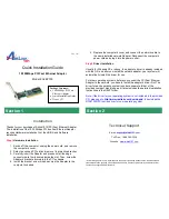 Preview for 1 page of Airlink101 AFEP100 Quick Installation Manual