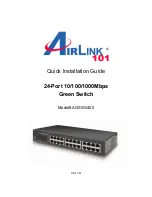 Preview for 1 page of Airlink101 AGSW2400 Quick Installation Manual