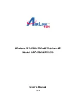 Preview for 1 page of Airlink101 APO1000 User Manual