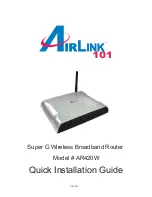 Airlink101 AR420W Quick Installation Manual предпросмотр