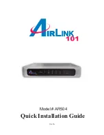 Airlink101 AR504 Quick Installation Manual preview