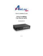 Preview for 1 page of Airlink101 ASW316 Quick Installation Manual