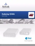 Предварительный просмотр 1 страницы Airlink101 Redwing CDMA Quick Start Manual