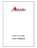 Предварительный просмотр 1 страницы Airlinkplus ATVPCI883 User Manual