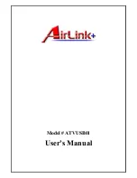 Предварительный просмотр 1 страницы Airlinkplus ATVUSB01 User Manual