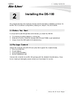 Preview for 9 page of AirLive DS-100 User Manual