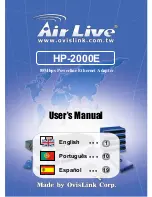 AirLive HP-2000E User Manual preview