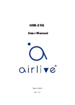 AirLive USB-25G User Manual preview