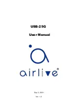 Preview for 1 page of AirLive USB-25G User Manual