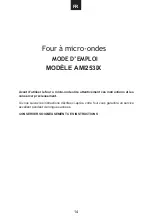 Preview for 15 page of AIRLUX AMI253IX User Instructions