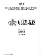 Предварительный просмотр 5 страницы AIRLUX Glem-Gas XTA64A (French) Mode D'Emploi