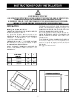 Предварительный просмотр 11 страницы AIRLUX Glem-Gas XTA64A (French) Mode D'Emploi