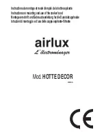 Предварительный просмотр 6 страницы AIRLUX HD 63 Manual