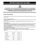 Preview for 7 page of AIRLUX TDVG7H Instructions For The Installation And Use