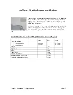 AirMagnet Directional Antenna Specifications preview