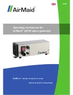 AirMaid 200 W Operating Instructions Manual предпросмотр