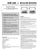 Airmar Technology Corporation UST800 Owner'S Manual & Installation Instructions preview