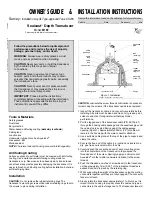 Preview for 1 page of Airmar Sealcast M192 Owner'S Manual & Installation Instructions