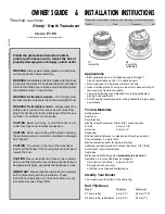 Preview for 1 page of Airmar Shorty P8 Owner'S Manual & Installation Instructions