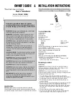 Preview for 1 page of Airmar SS502 Owner'S Manual & Installation Instructions