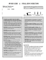 Preview for 1 page of Airmar SS904 Owner'S Manual & Installation Instructions