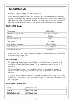 Preview for 2 page of airmaster 1499510 Operation & Maintenance Instructions Manual