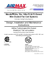 Airmax MaxAir 100e P2 Design, Installation And Maintenance Instructions preview