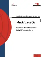 Airmux Airmux-200 Installation And Operation Manual preview