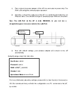 Preview for 2 page of airnet AIR-AP150GNH Quick Start Manual