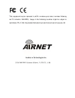 Preview for 3 page of airnet AIR-AP150GNH Quick Start Manual