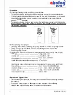 Предварительный просмотр 3 страницы Airofog Mini-Spray Aerosol Instruction Manual