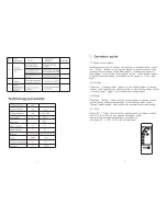 Preview for 5 page of AirPicnic d01 Operation Instructions Manual