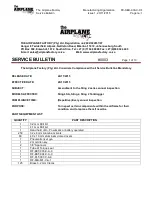 Airplane Factory Rib 601 Manual preview