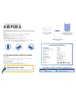 Preview for 2 page of Airpura G600DLX Operating & Filter Replacement Directions